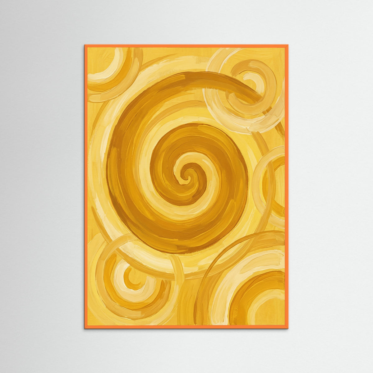 Orange Wood Sunlit Rings