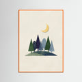 Orange Wood Sunny Hillside