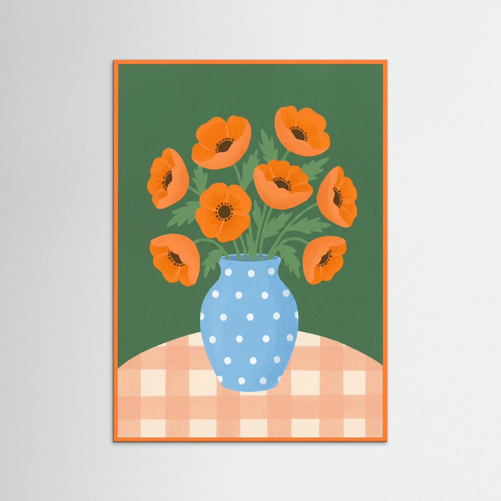 Orange Wood Sunny Lavender Bloom