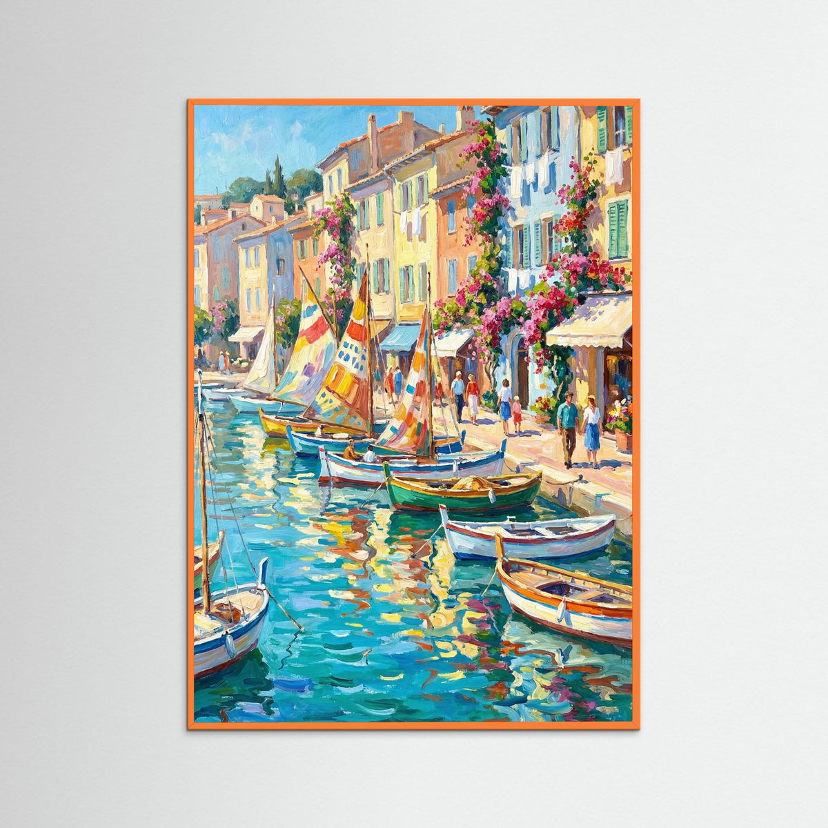 Orange Wood Sunny Seaside Balcony