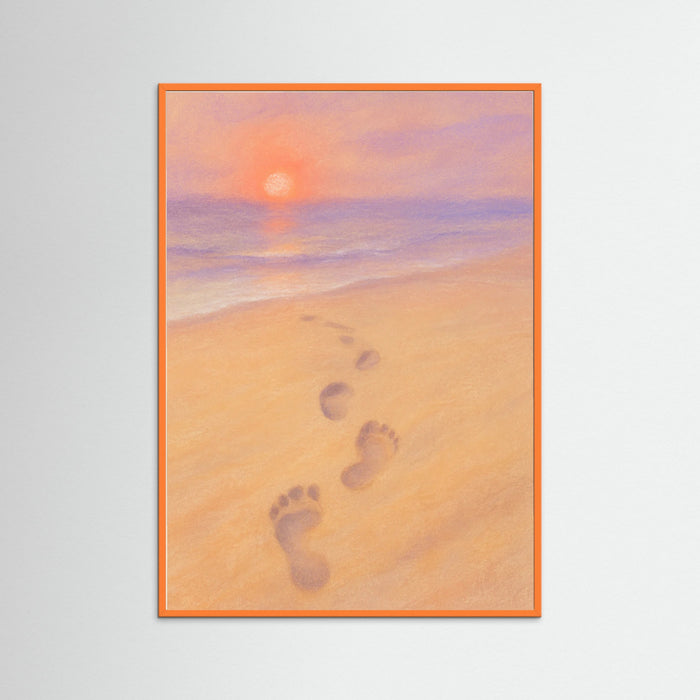 Orange Wood Sunset Promenade