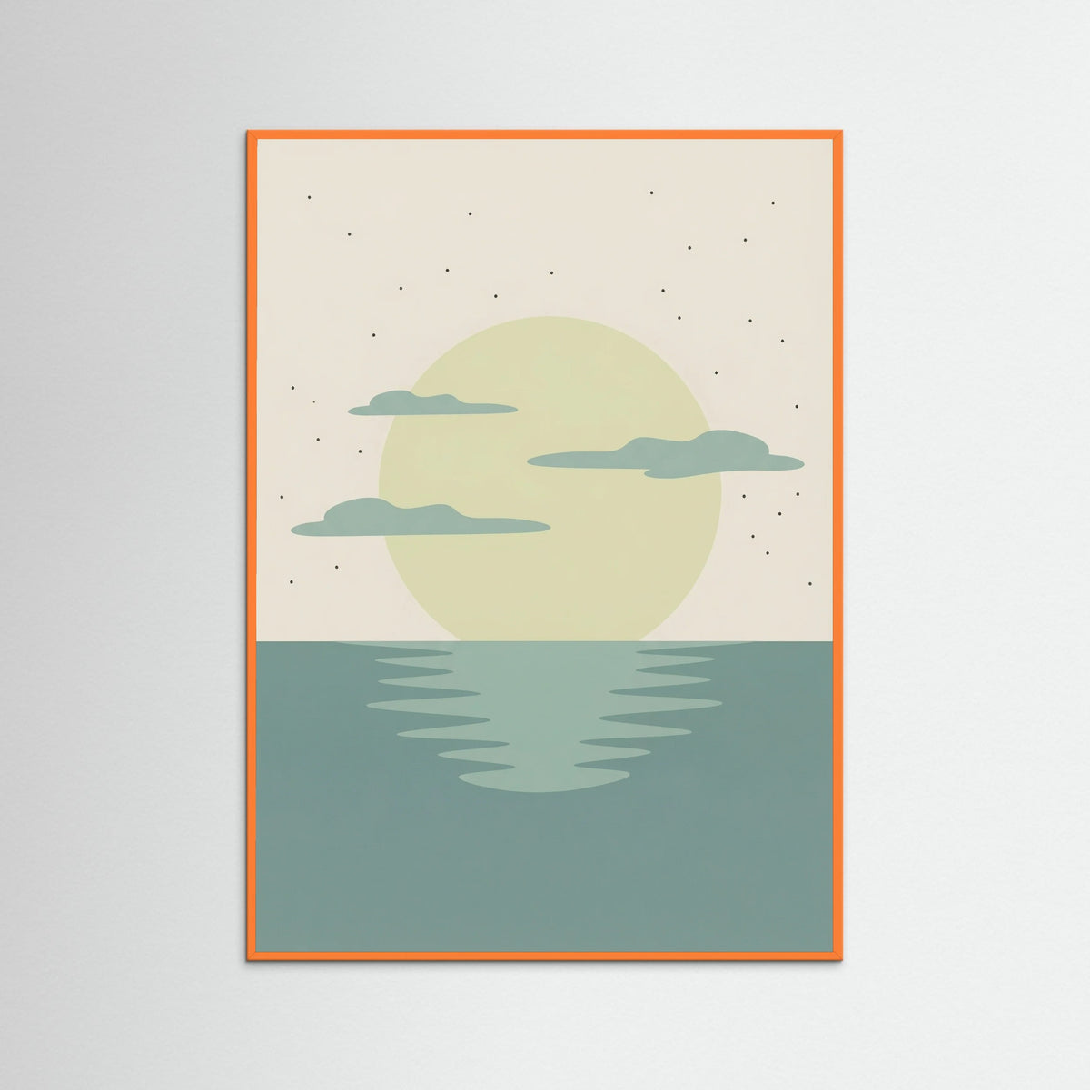 Orange Wood Sunset Reverie