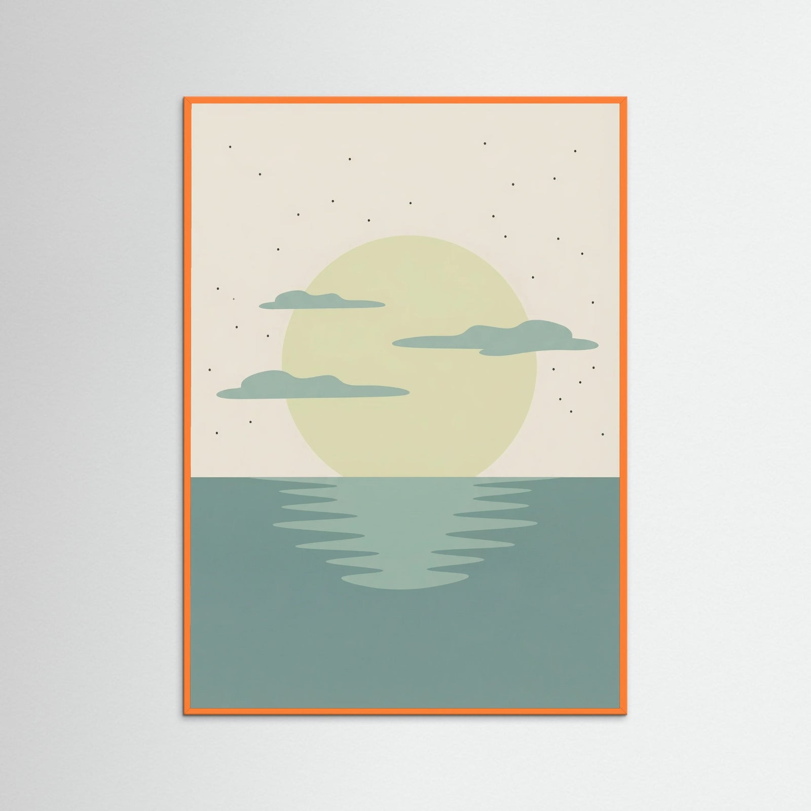 Orange Wood Sunset Reverie