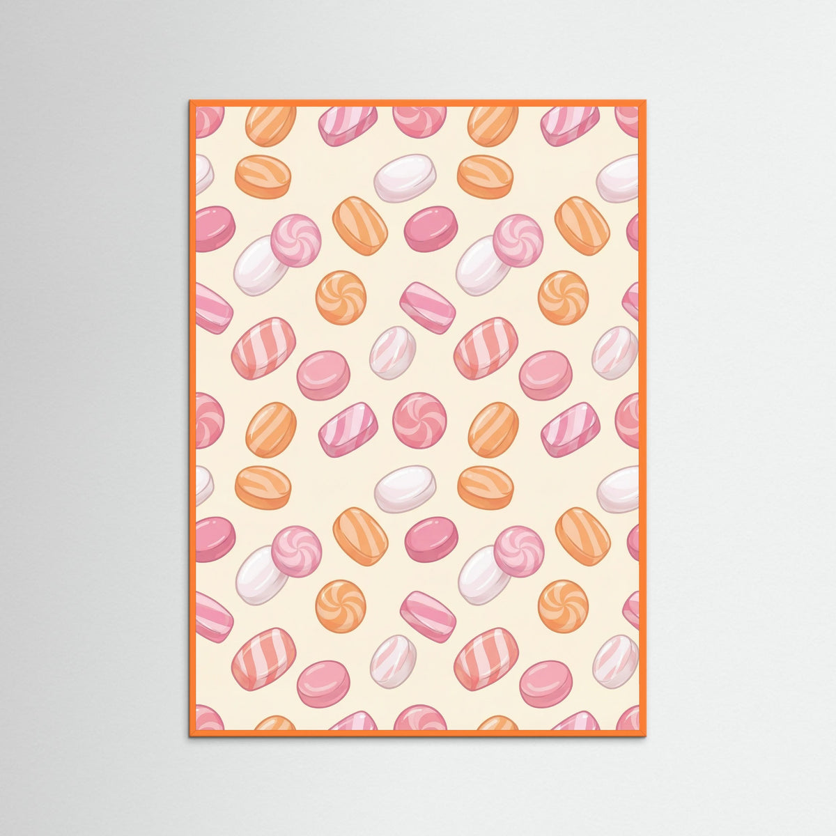 Orange Wood Sweet Bear Grid
