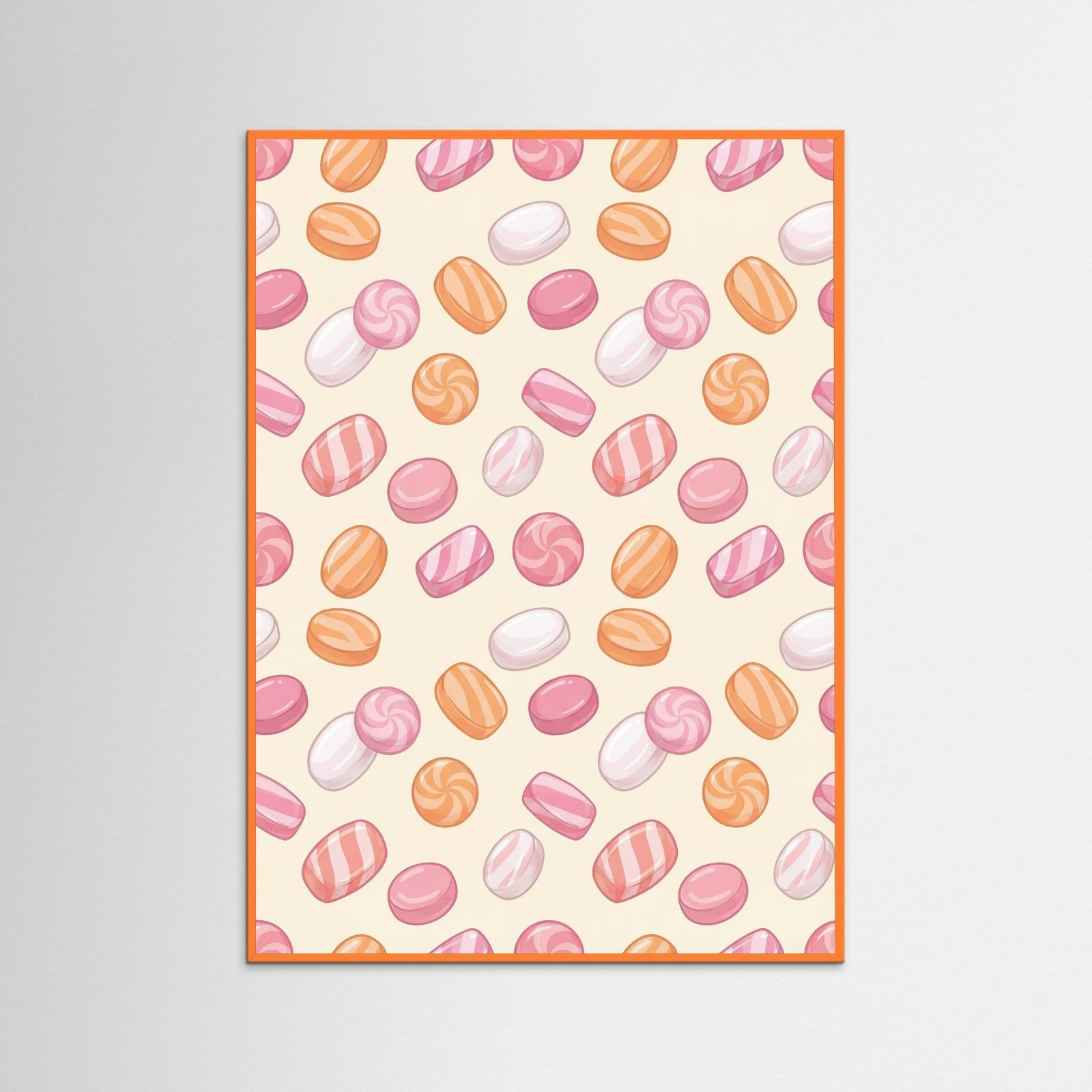 Orange Wood Sweet Bear Grid