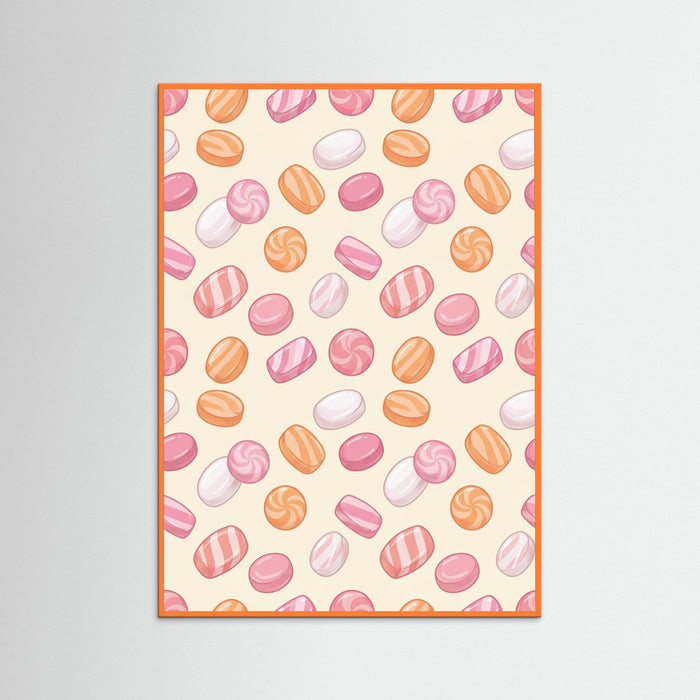 Orange Wood Sweet Bear Grid