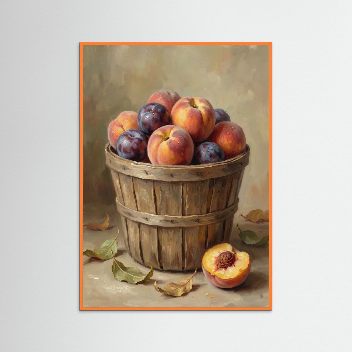 Orange Wood Sweet Figs Bowl