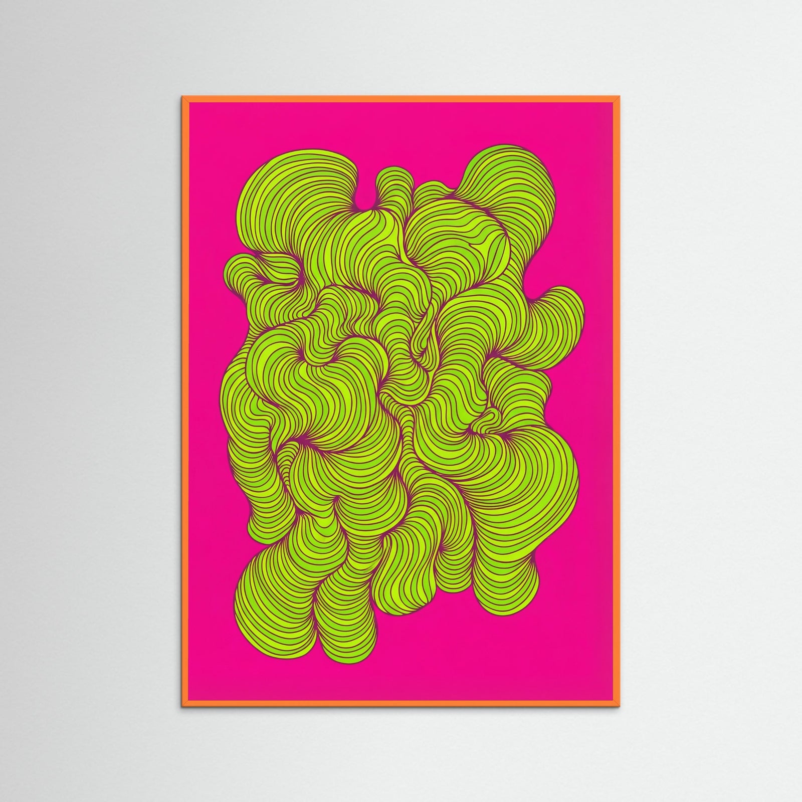 Orange Wood Tangled Oranges