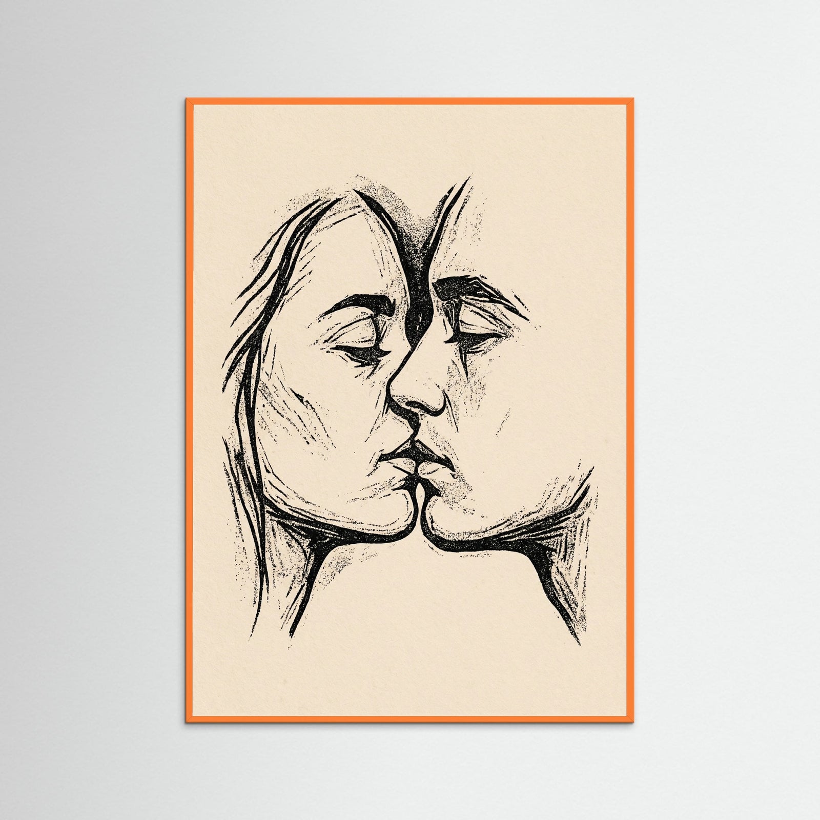 Orange Wood Tender Embrace