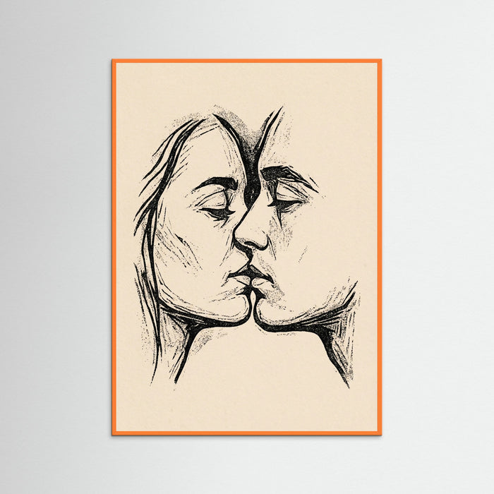 Orange Wood Tender Embrace