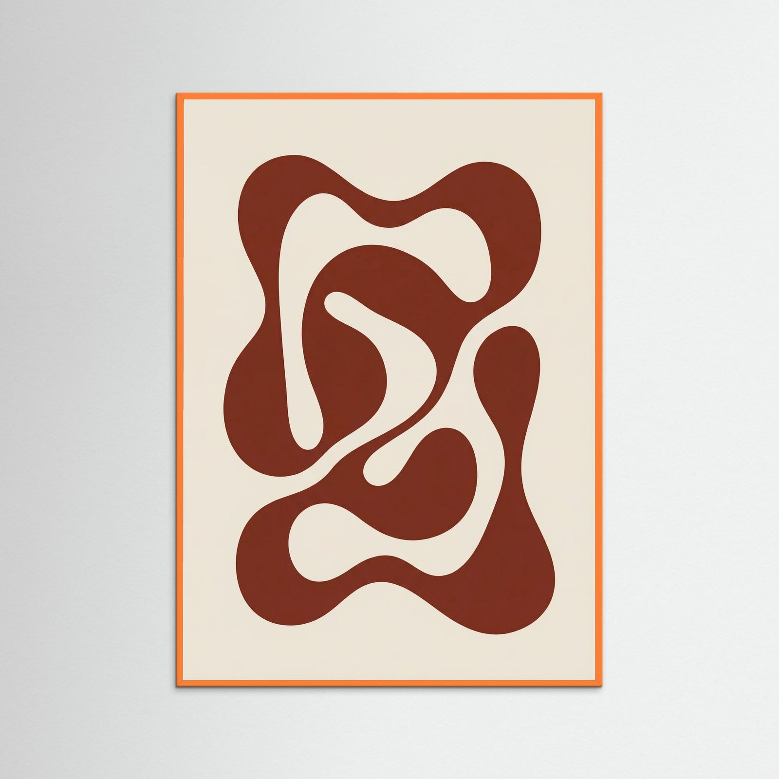 Orange Wood Terra Cotta Curves