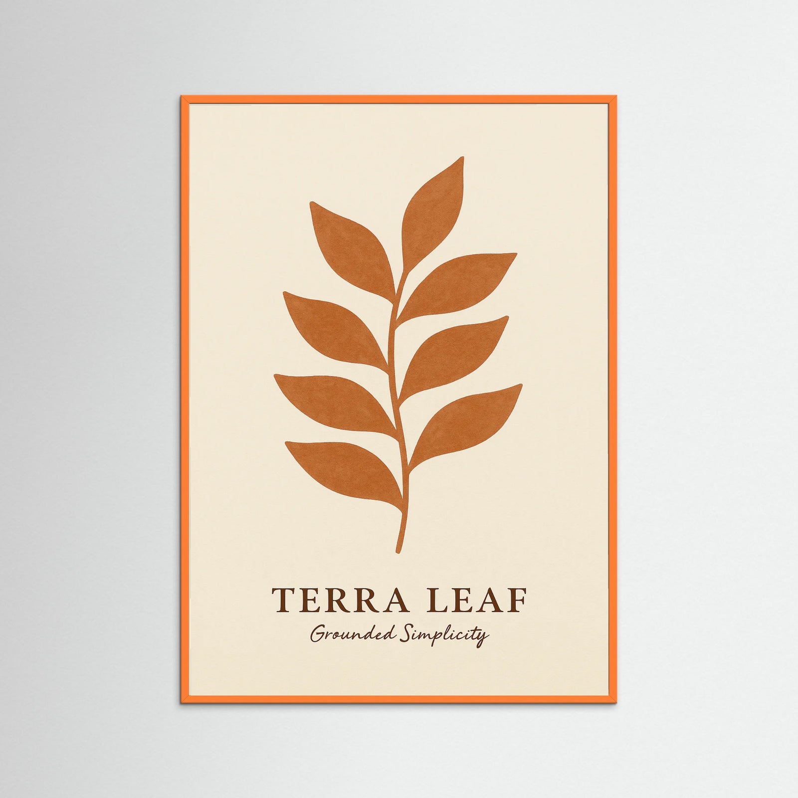 Orange Wood Terra leaf
