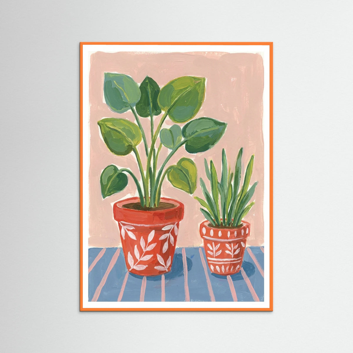 Orange Wood Terracotta Blooms