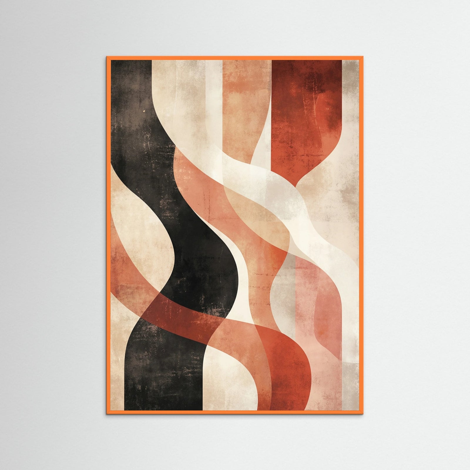Orange Wood Terracotta Currents