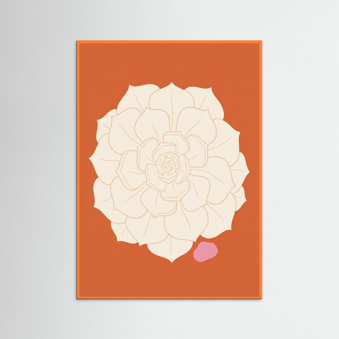 Orange Wood Terracotta Frond