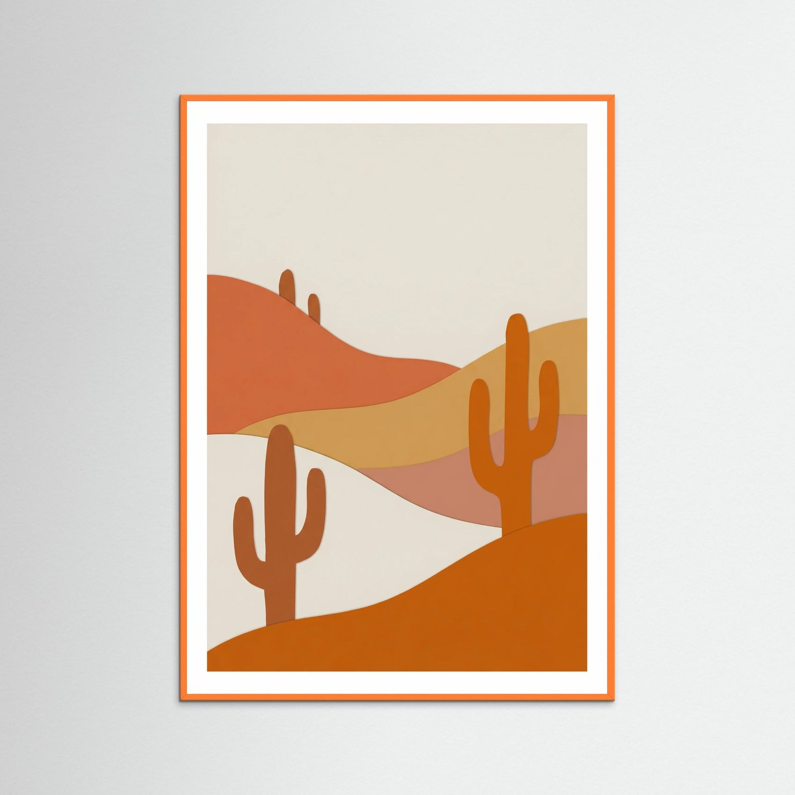 Orange Wood Terracotta Vessel