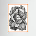 Orange Wood Textural Flow