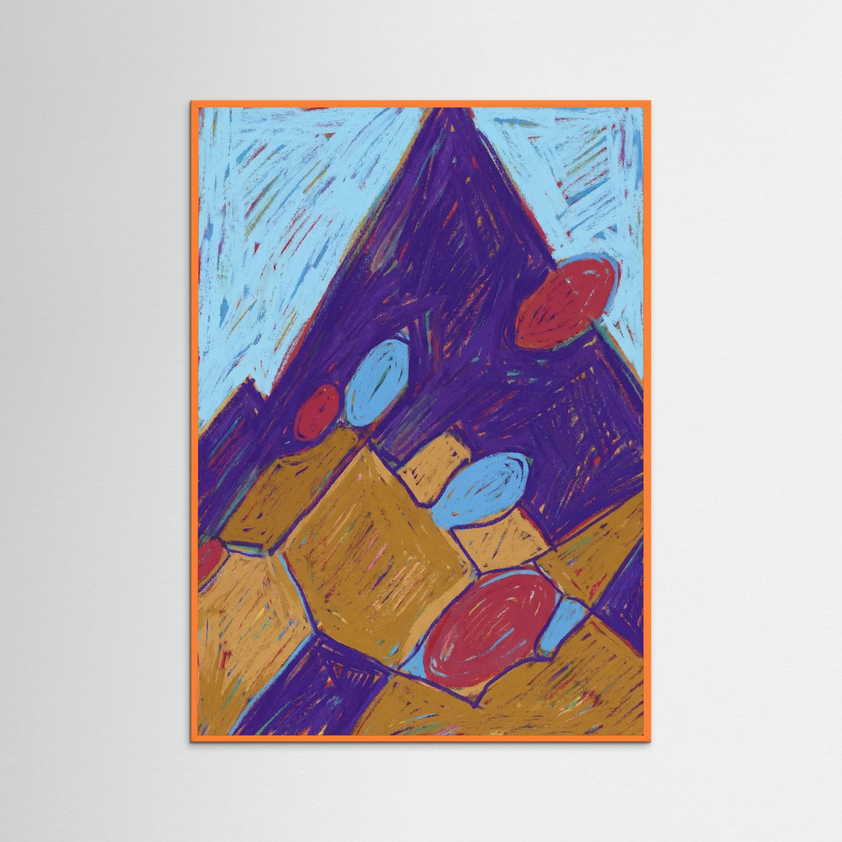 Orange Wood Textured Archway