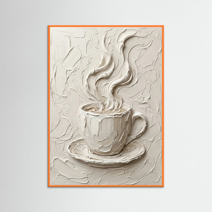 Orange Wood Textured Elegance