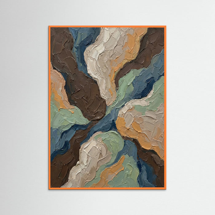 Orange Wood Textured Hues