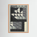 Orange Wood Textured Tides 1 Poster