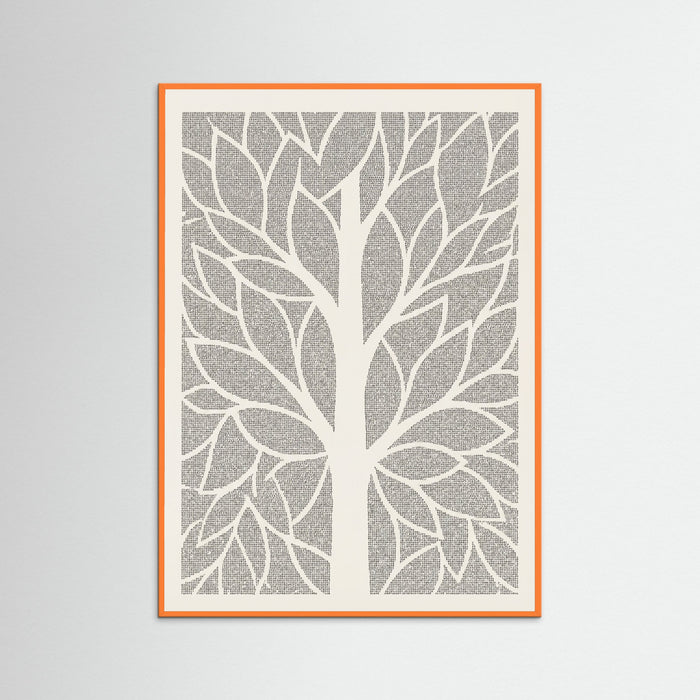 Orange Wood Textured Voids