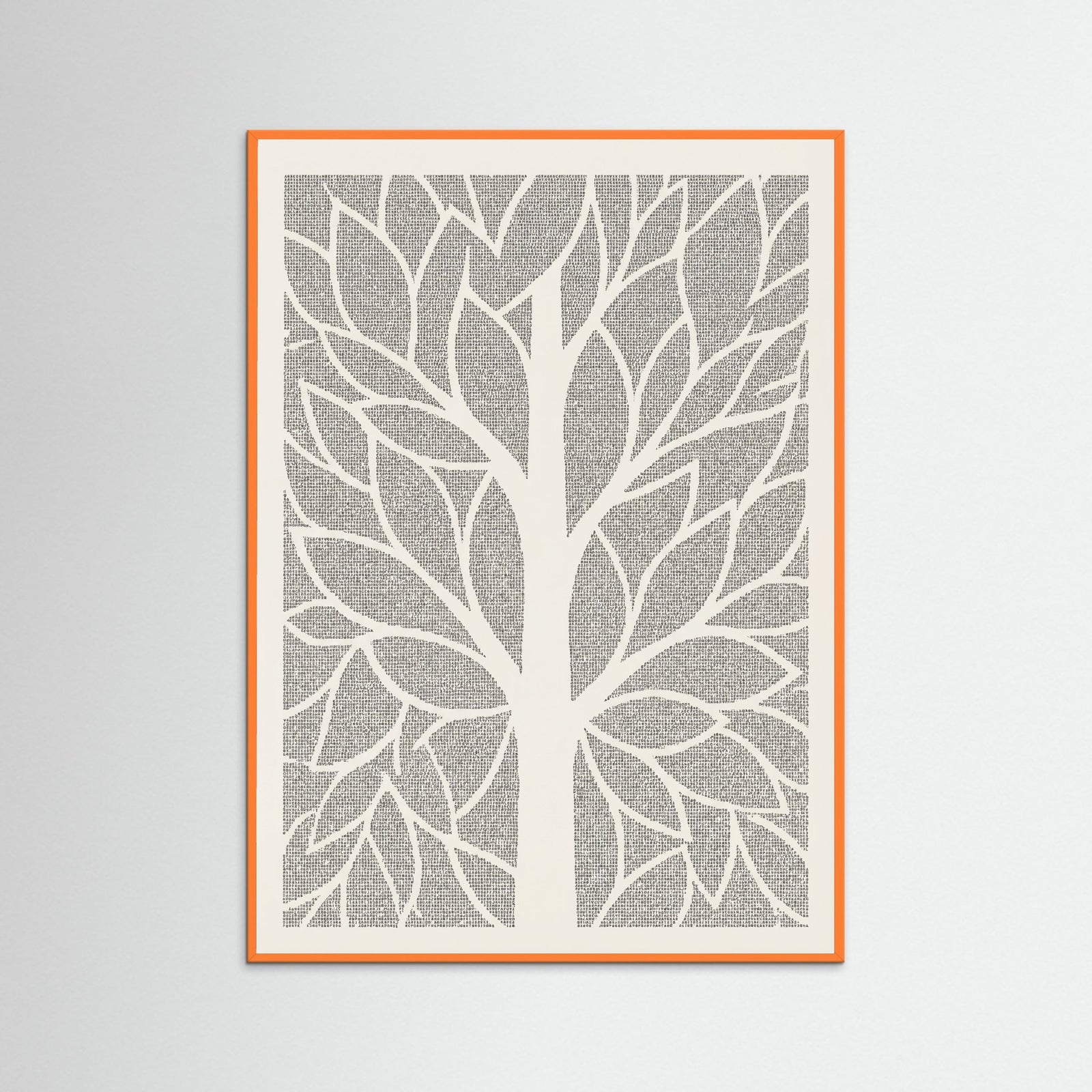 Orange Wood Textured Voids