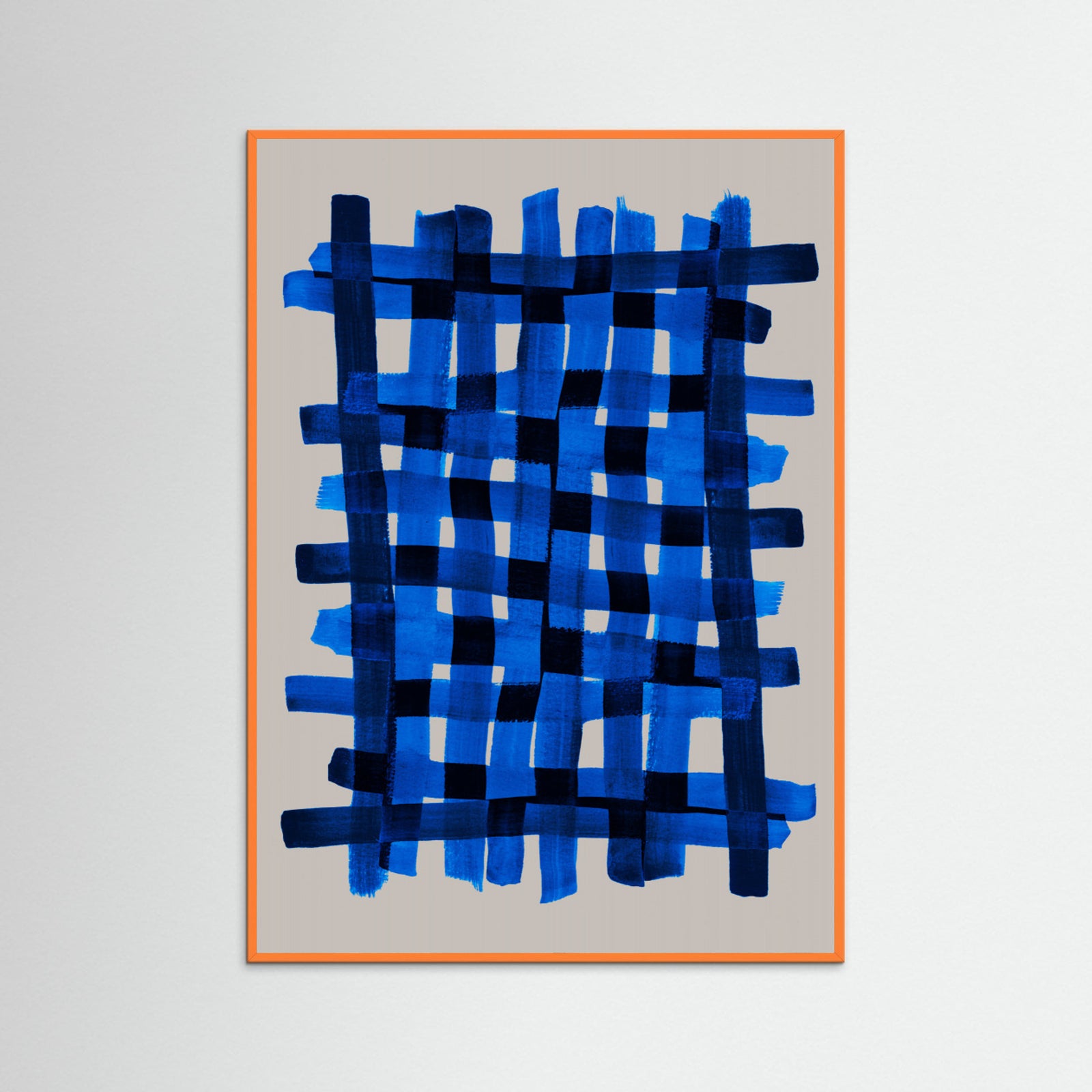 Orange Wood The Grid 5 Poster