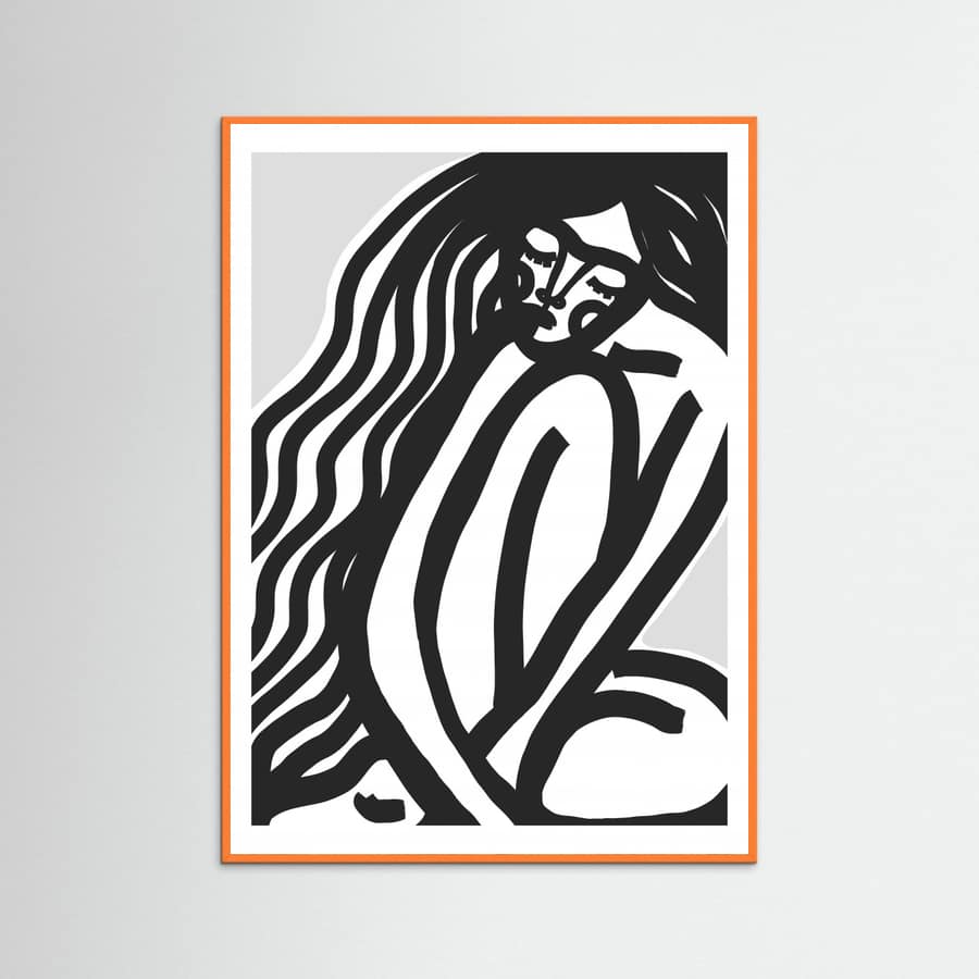 The Silence (Black) Poster – plakat og kunsttryk