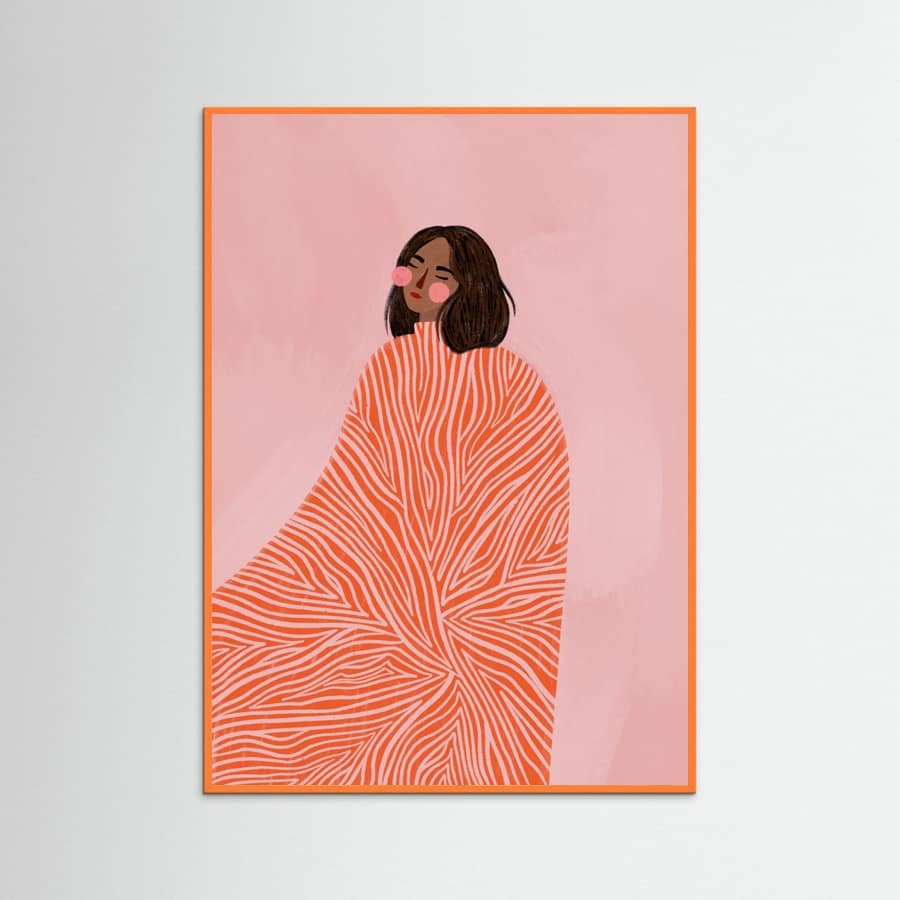 The Woman With the Swirls Poster – poster and art print
