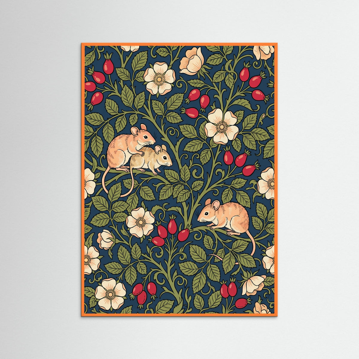 Orange Wood Thrush Berry Garden