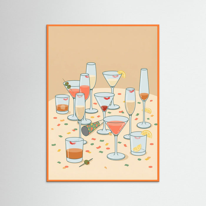 Orange Wood Toast Together