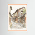 Orange Wood Tokyo Streetscape