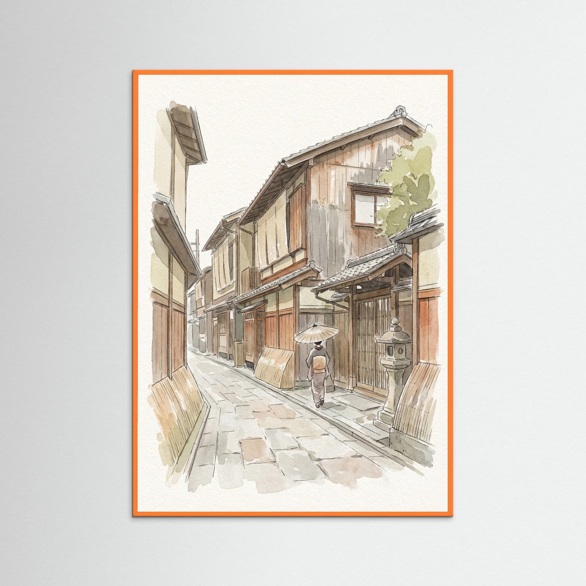 Orange Wood Tokyo Streetscape