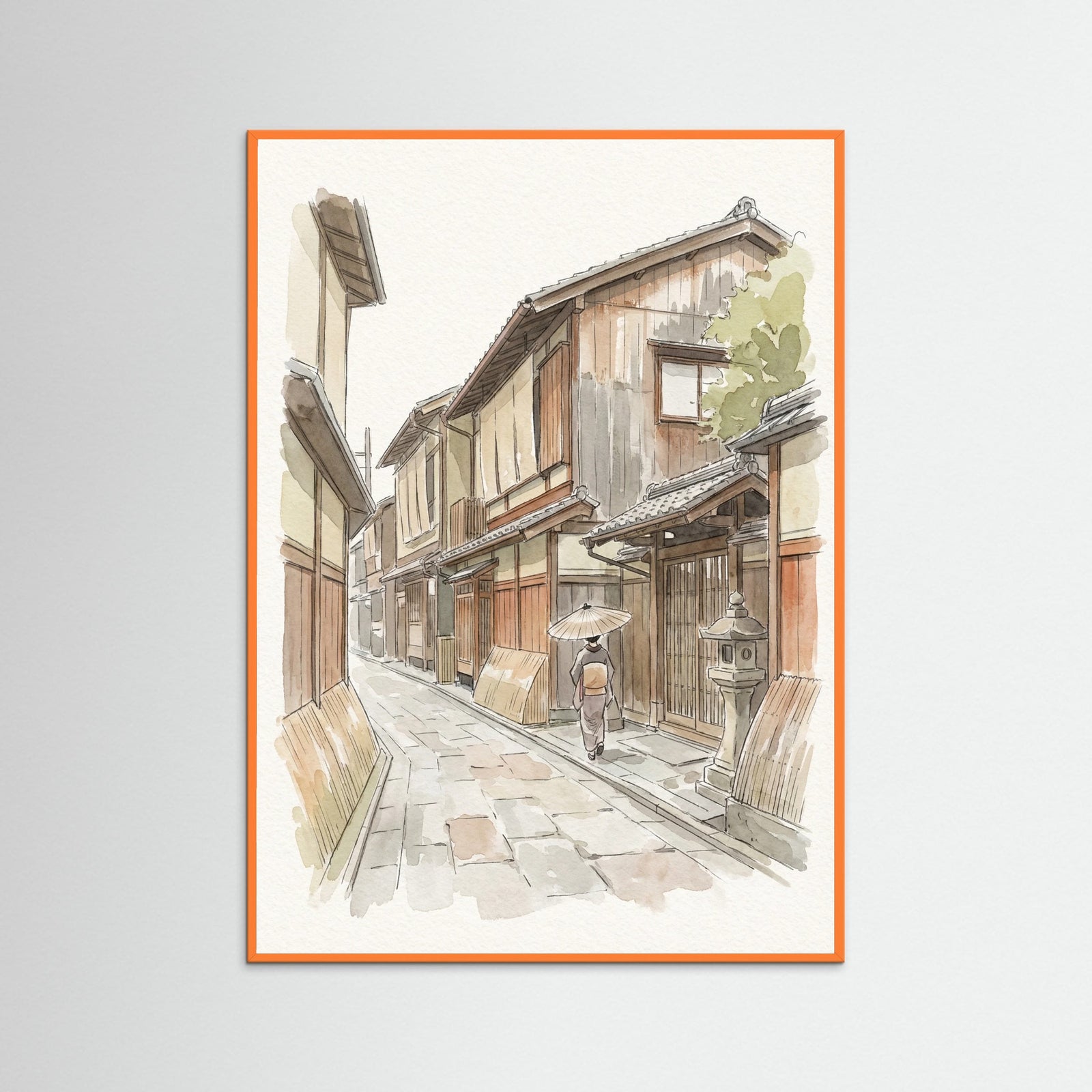 Orange Wood Tokyo Streetscape