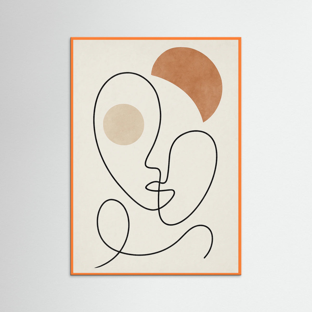 Orange Wood Tranquil Doodle