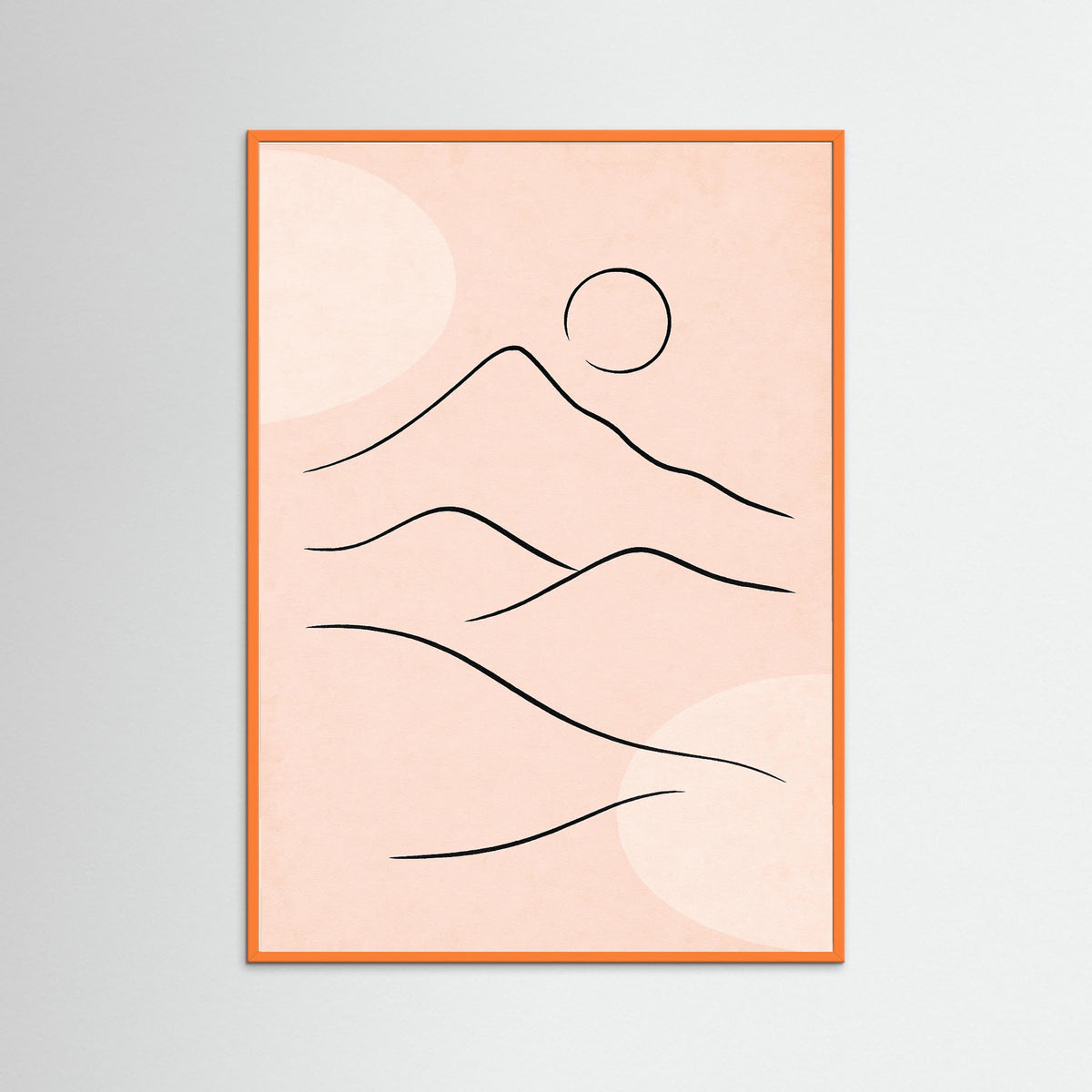 Orange Wood Tranquil Outline