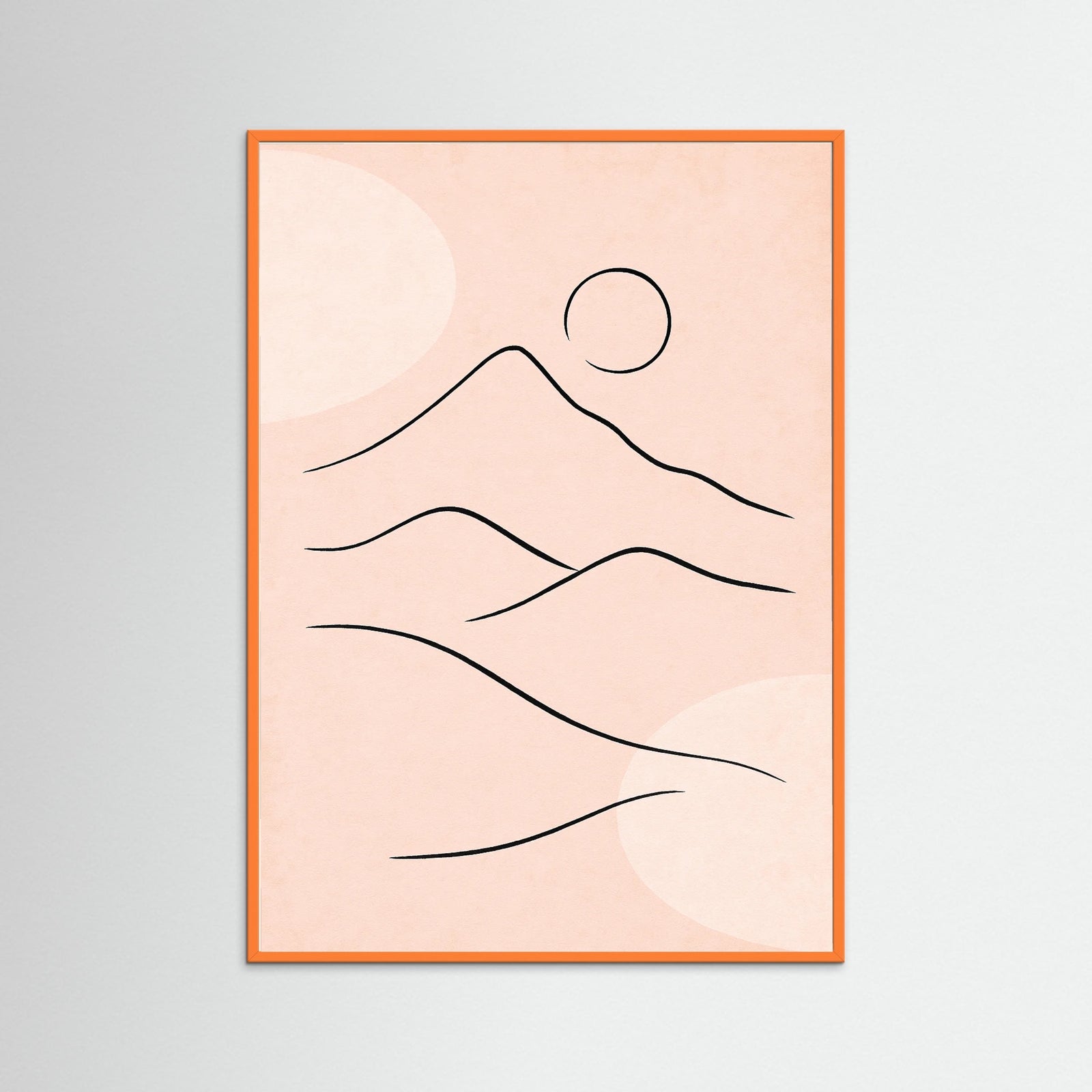Orange Wood Tranquil Outline