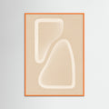 Orange Wood Tranquil Waves