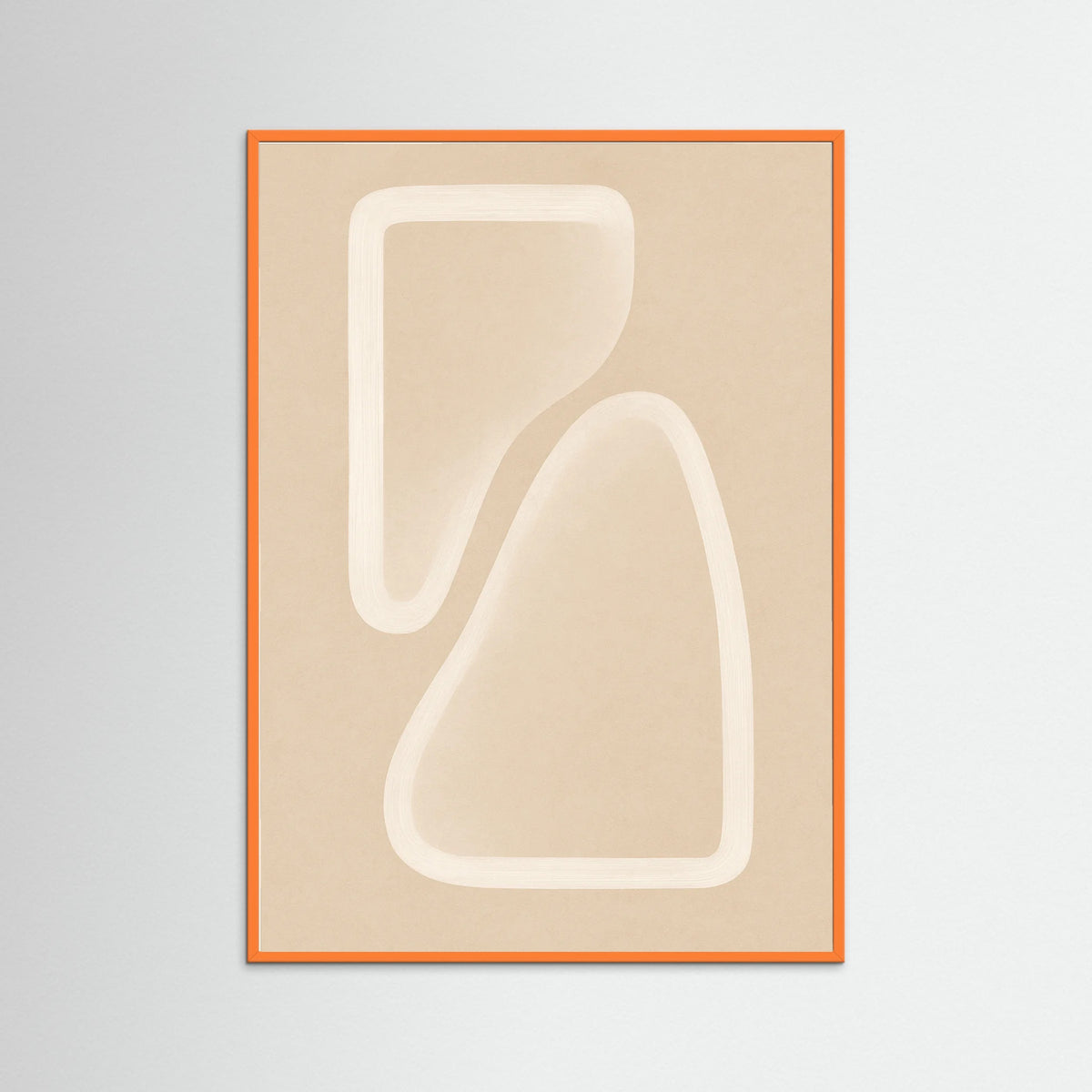 Orange Wood Tranquil Waves
