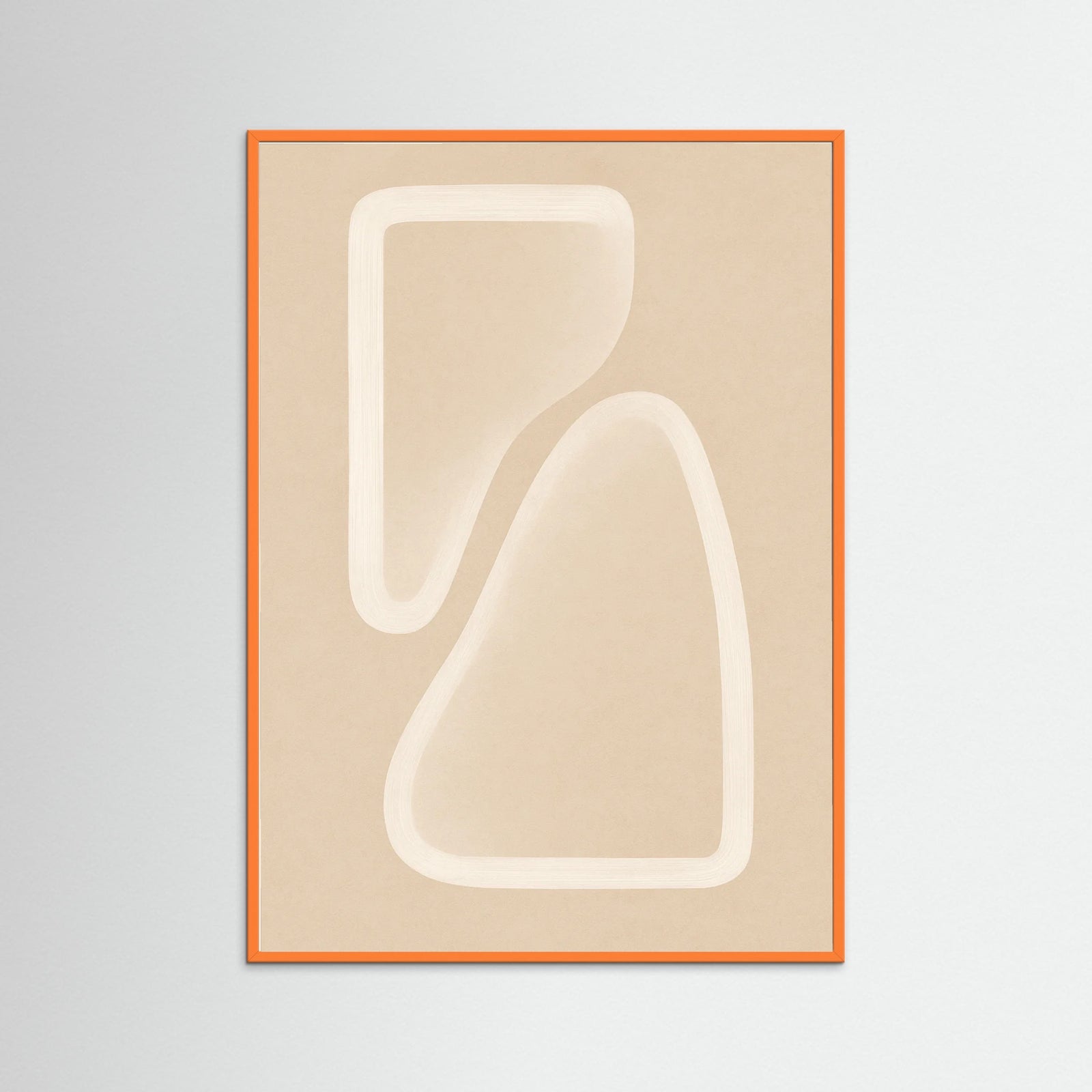 Orange Wood Tranquil Waves