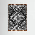 Orange Wood Tribal Poster