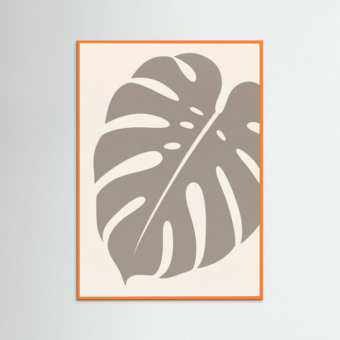 Orange Wood Tropical Frond