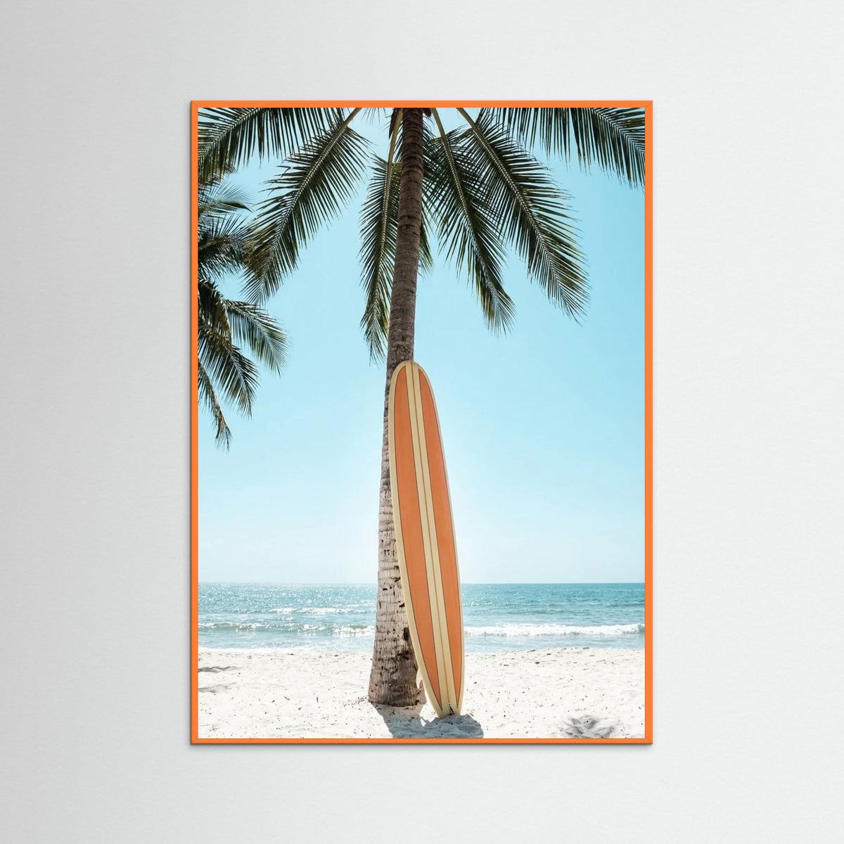 Orange Wood Tropical Hoops