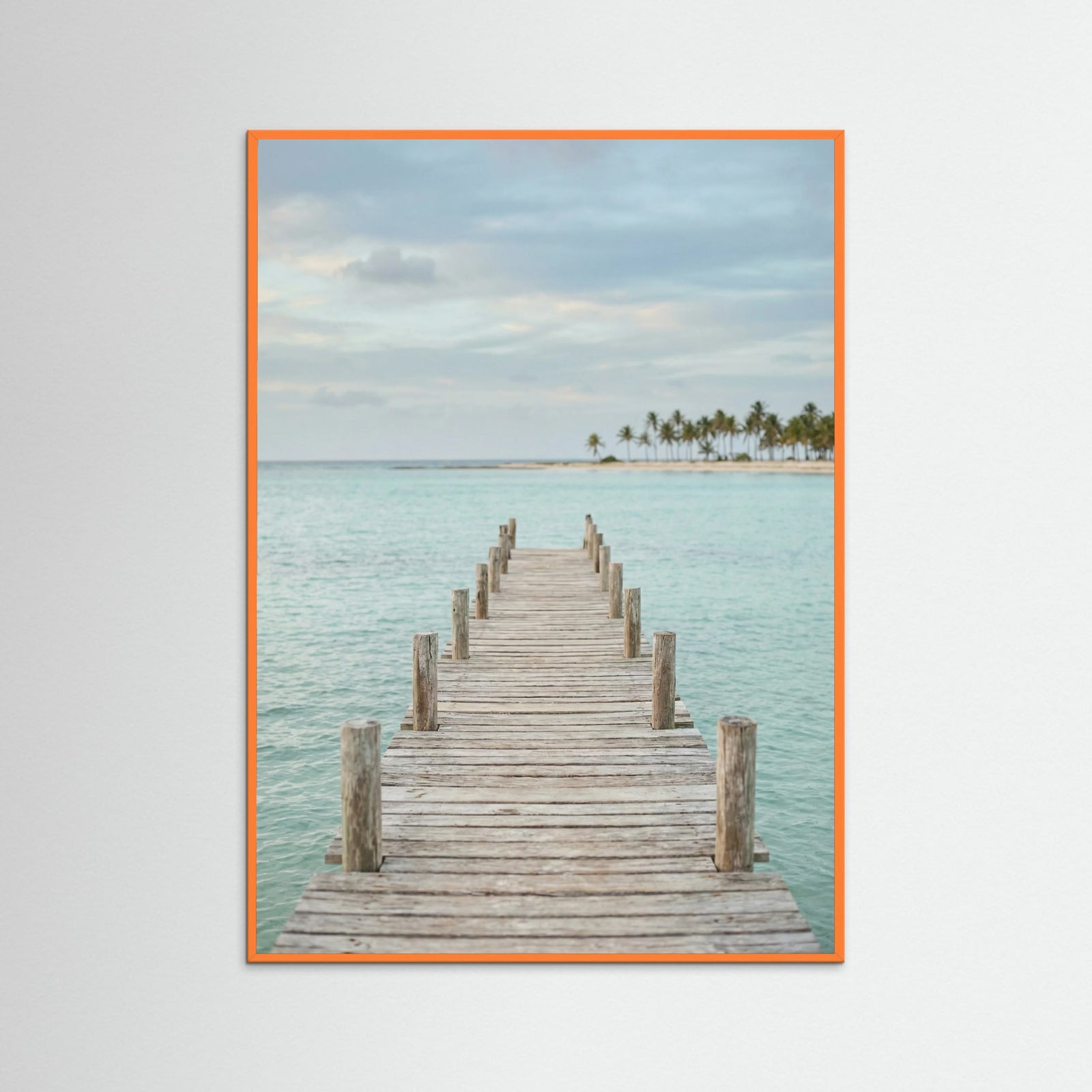 Orange Wood Tropical Pathway