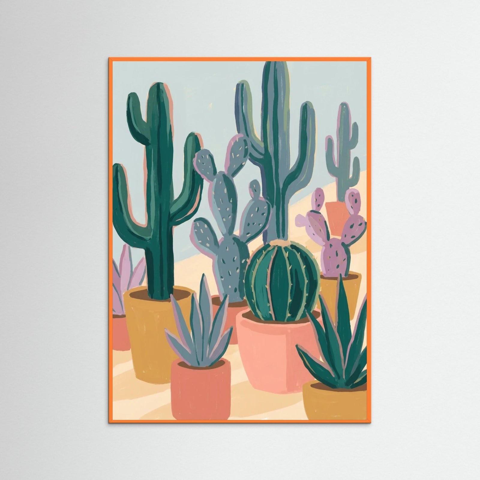 Orange Wood Tropical Serene