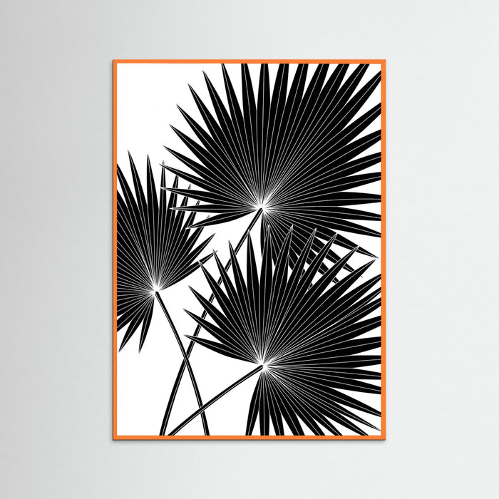 Orange Wood Tropical Silhouette