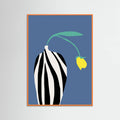 Poster Tulip In Zebra Striped Vase – poster e stampa artistica