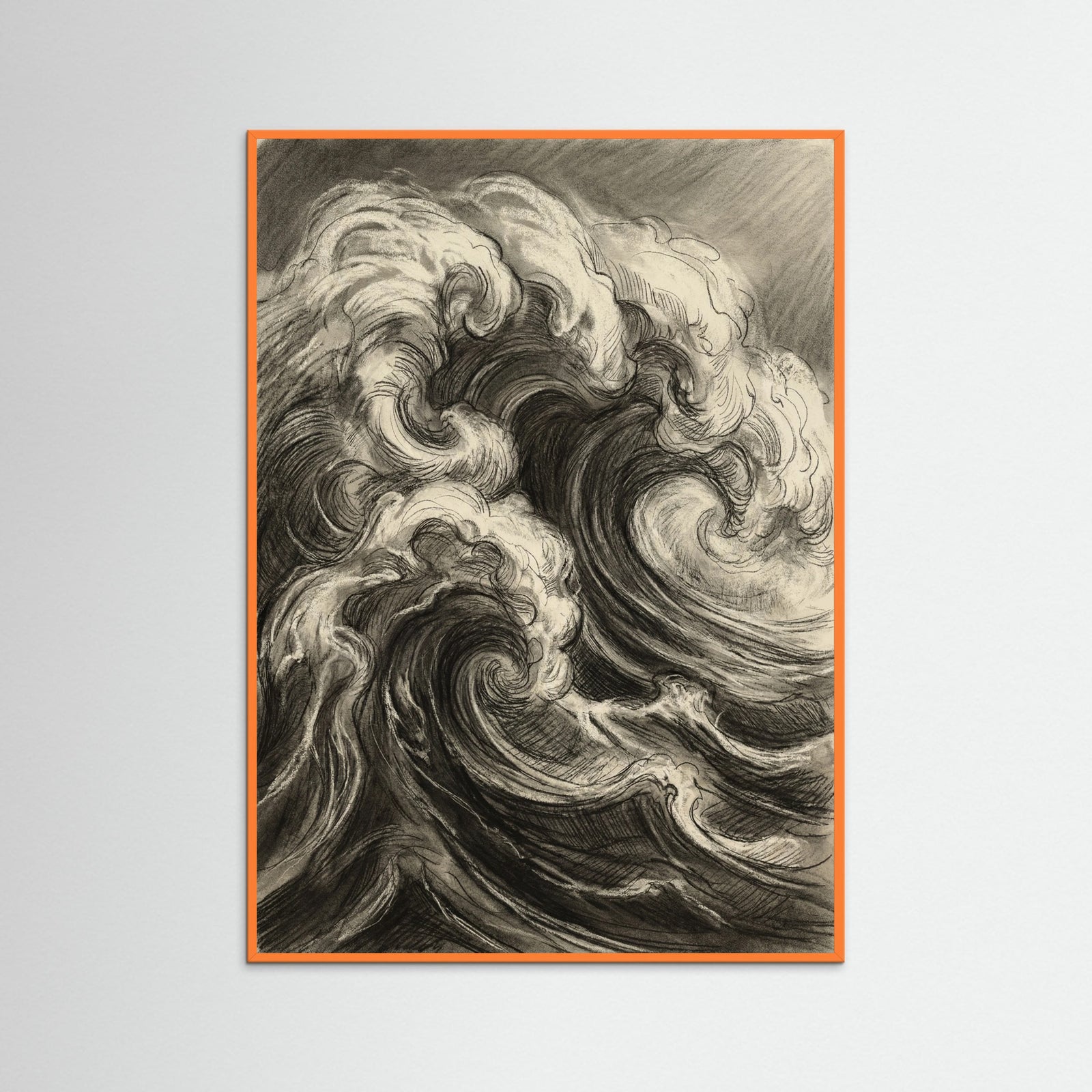 Orange Wood Turbulent Visage