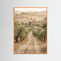 Orange Wood Tuscan Archway